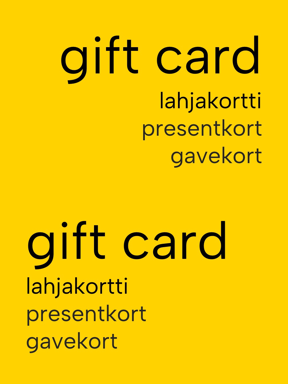 Gift Cards